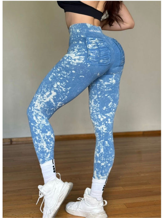 Blue Volume Leggins