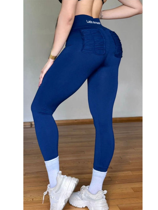 Deep Blue Sculpt Leggings